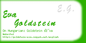 eva goldstein business card